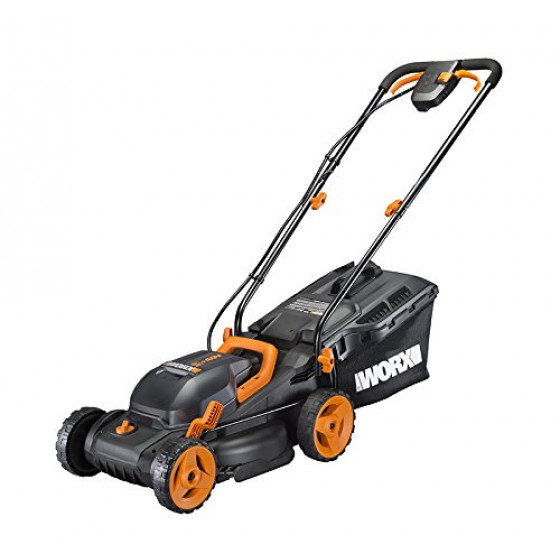 WORX Cordless 34cm Cordless Rotary Lawnmower (No Batteries & No Charger)