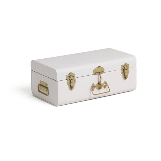 Habitat Medium Galvanised Steel Storage Trunk - White