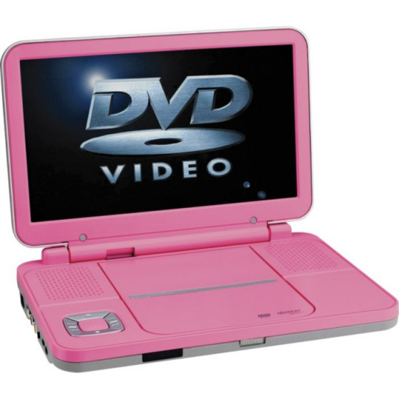 Bush BDVD8310P 10in Pink Portable Widescreen DVD Player- Unit Only