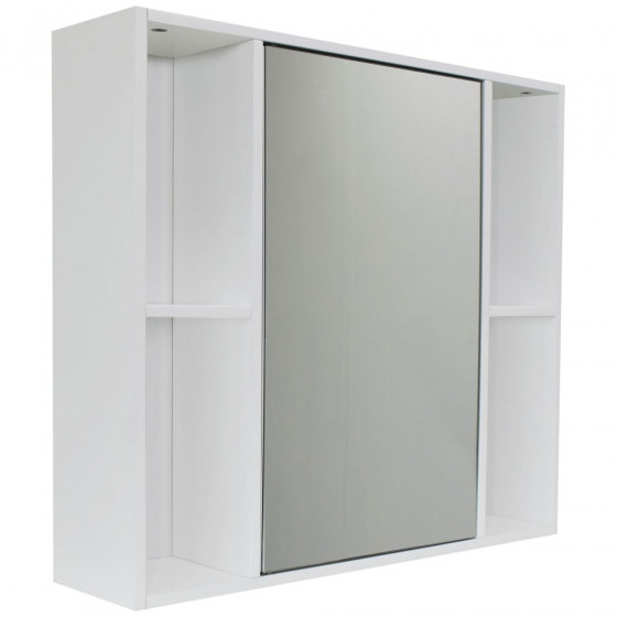 Mirrored Cabinet - White