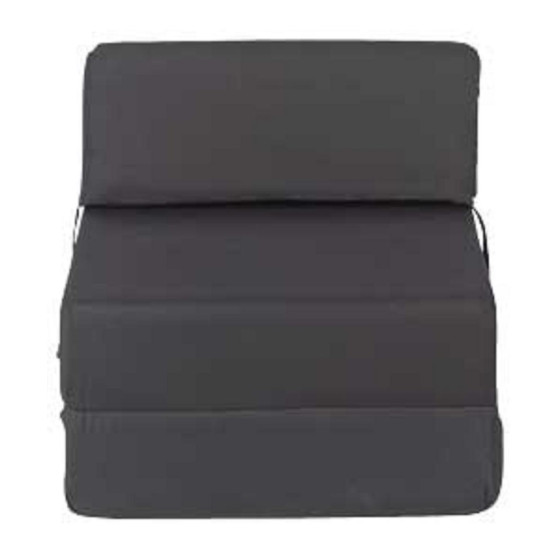Single Chair Bed Sofa - Black