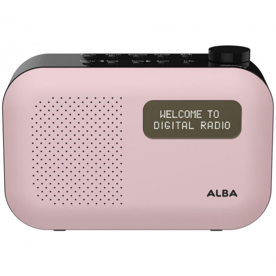 Alba Mono DAB Radio - Blush