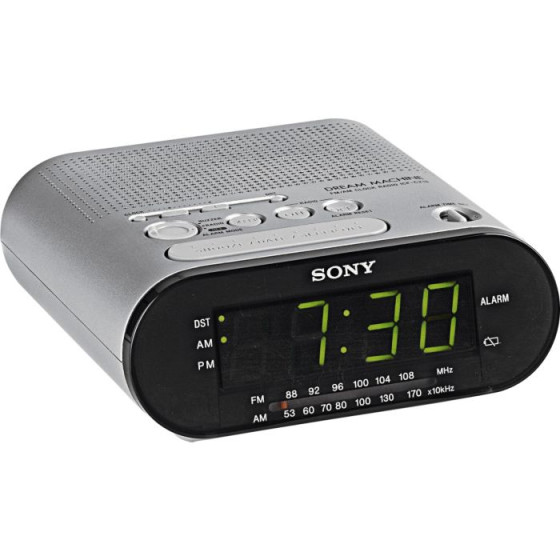 Sony Alarm Clock Radio - Silver