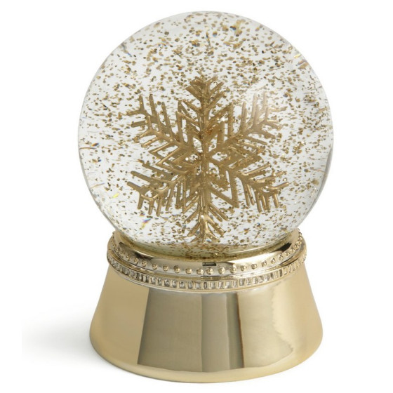 Habitat Gold Snowflake Snow Globe
