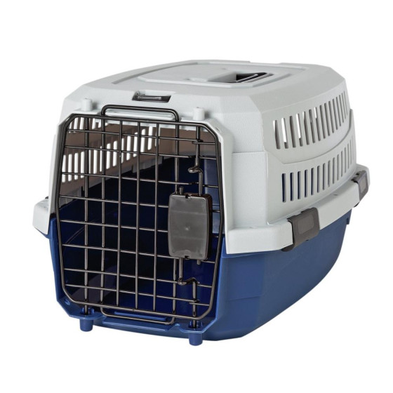 Home Small Dog & Cat Pet Carrier - Blue & Grey