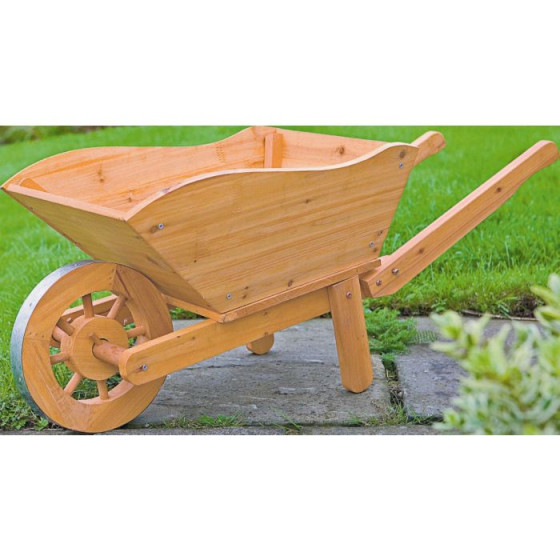 Wooden Wheelbarrow Planter