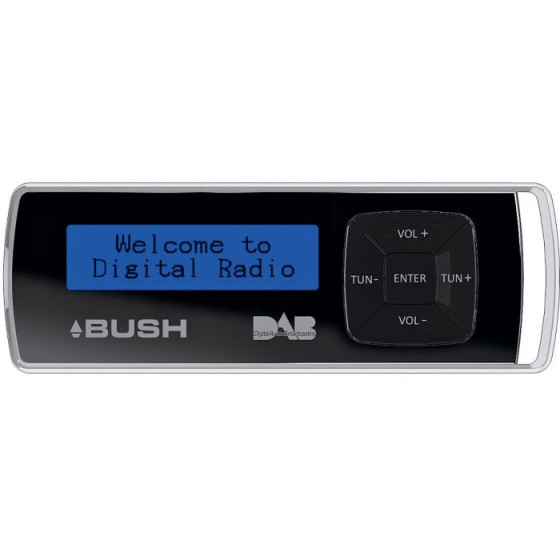 Bush Portable DAB/FM Radio - Black/Silver