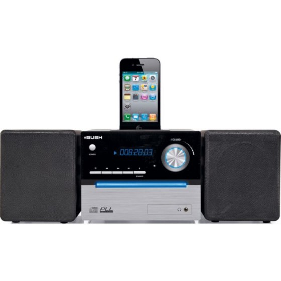 Bush CD Micro System with Dock - Black (Radio Not Working)