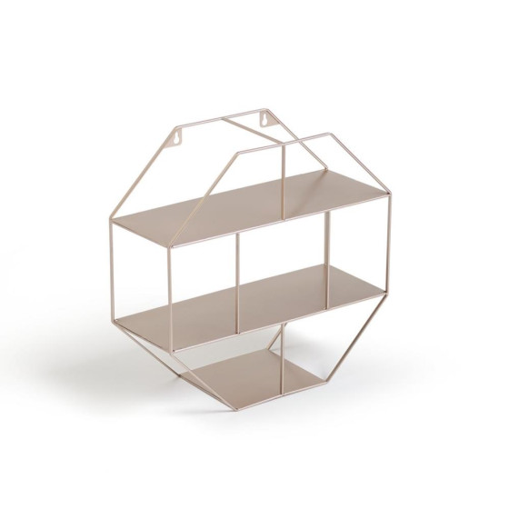 Habitat Agra Metal Shelving Unit - Champagne