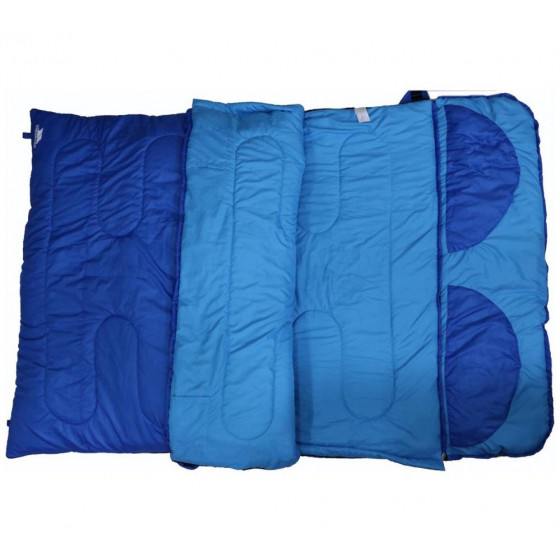 Trespass 300gsm Envelope Double Sleeping Bag - Blue