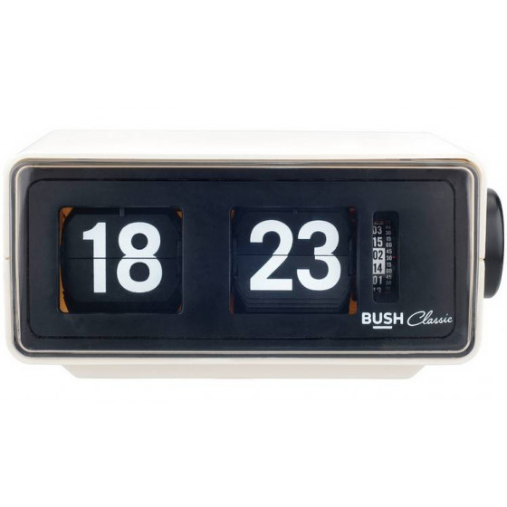 Bush Classic Flip Radio Alarm Clock - Cream