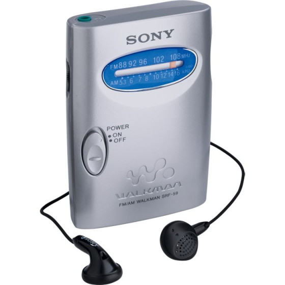 Sony Personal Walkman Pocket Radio - Silver