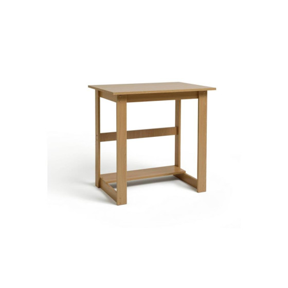 Home Office Desk - Beech Effect