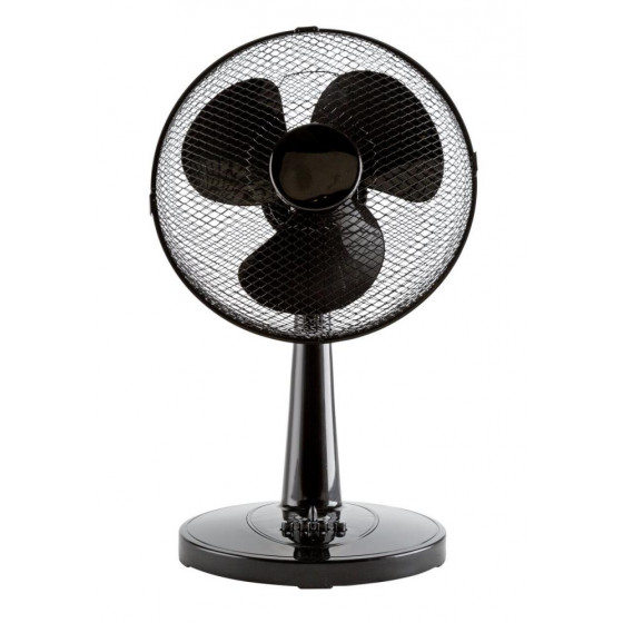 Challenge 12 Inch Desk Fan With Timer - Black (No Frame Screw)