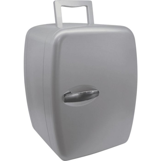 14 Litre Retro Silver Mini Fridge