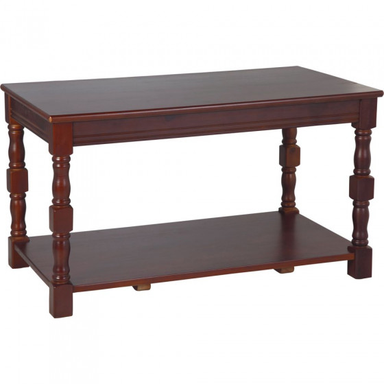 Devon Coffee Table - Solid Pine with Walnut Effect