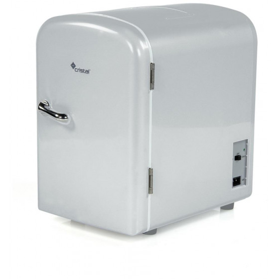 Cristal 4 Litre Mini Travel Fridge - Grey