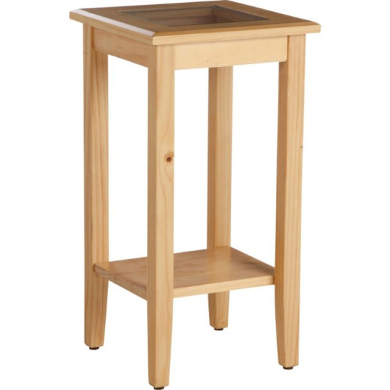 Telephone Table - Pine and Glass
