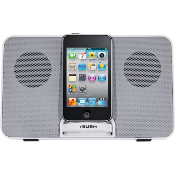 Bush Portable Speaker with Dock - White