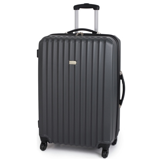 Go Explore Large 4 Wheel Suitcase - Charcoal