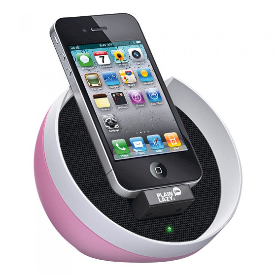 Plain Lazy Shell Speaker Dock - Pink