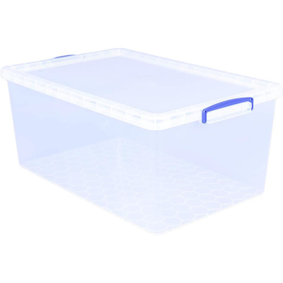 Really Useful 62 Litre Clear Storage Box (No Lid)