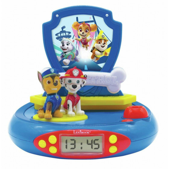 Paw Patrol FM LCD Digital Display Radio Alarm Clock