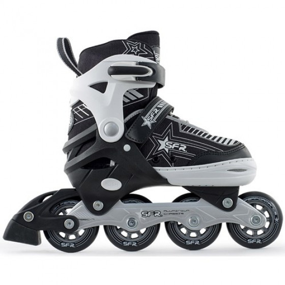 SFR Pulsar Adjustable Recreational Inline Skates - UK 3-6