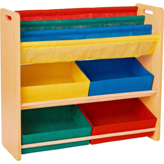 Children's Toy Storage and Bookcase Unit
