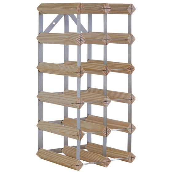 Home 15 Bottle Wooden Wine Rack