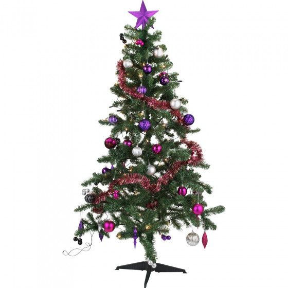 Ready to Dress Festive Glamour Christmas Tree - 6ft