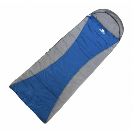 Trespass 300GSM Envelope Cowl Single Sleeping Bag - Grey/Blue