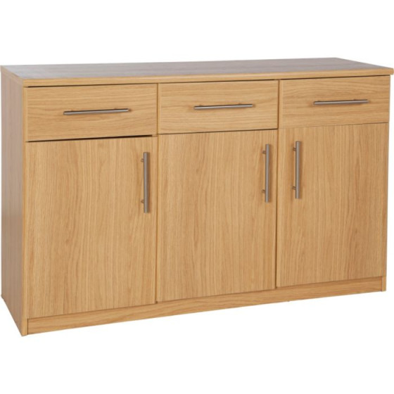 Anderson 3 Door and 3 Drawer Sideboard - Oak Effect