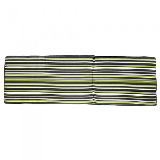 Garden Sunbed Cushion - Green Stripe