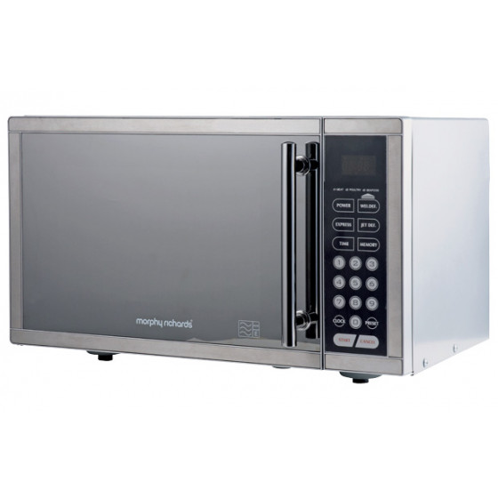 Morphy Richards Easi-Tronic Stainless Steel Microwave 900w - Silver