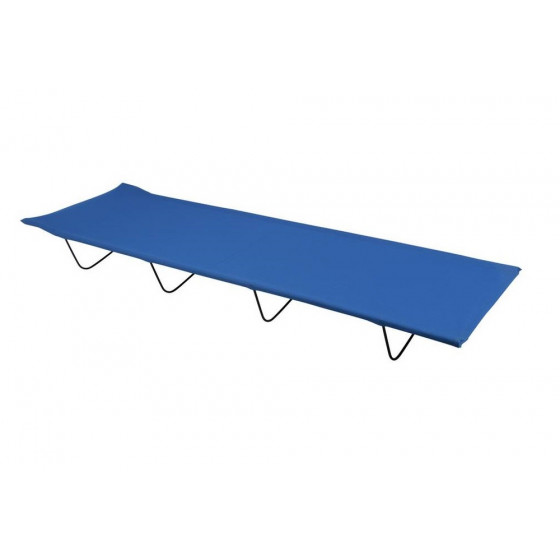 ProAction Single 4 Leg Folding Camping Bed - Blue