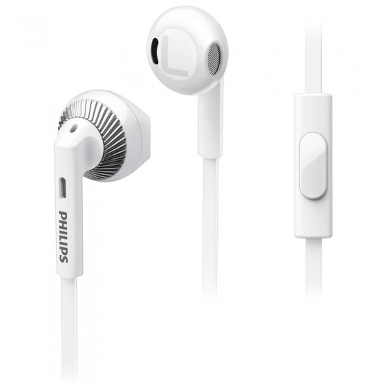 Philips SHE3205 In-Ear Headphones with Mic – White