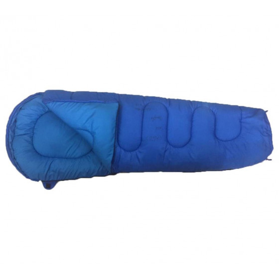 Trespass 500gsm Single Mummy Sleeping Bag - Blue