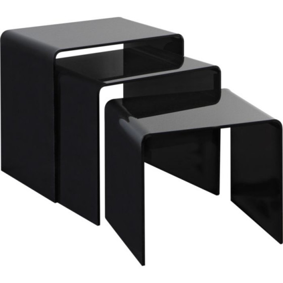 Hygena Mistral Nest of Tables - Black