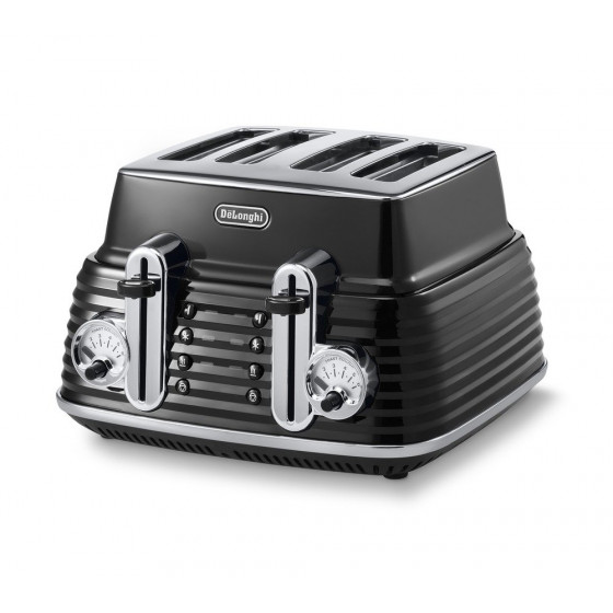 DeLonghi Scultura CTZ4003BK 4 Slice Toaster - Black