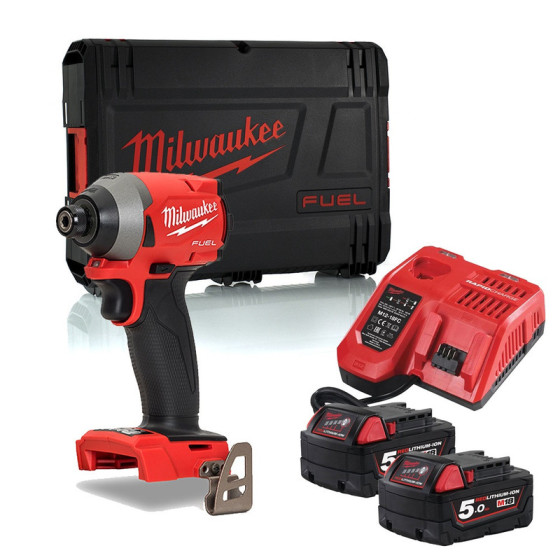 Milwaukee M18FID2-502X 18v Li-ion Fuel Impact Driver With 2 Batteries