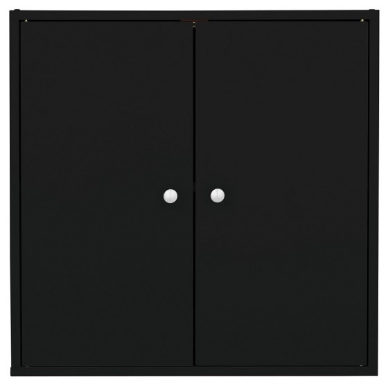 Boston Basic 2 Door Modular Box - Black (No Screw Covers)