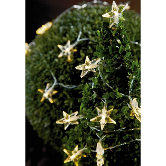 Solar 20 Star String Christmas Outdoor Lights