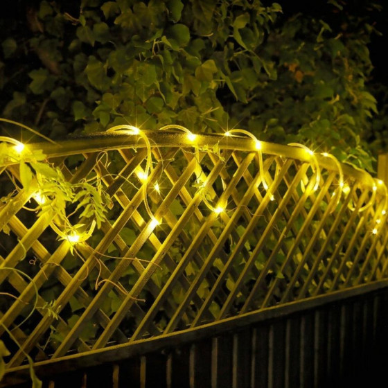 Home 8m Battery Operated Tube LED String Christmas Lights
