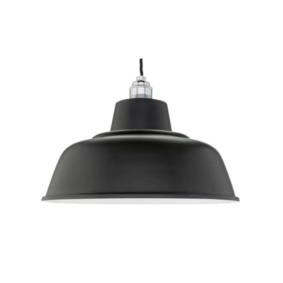 Habitat Core Metal Pendant Shade - Jet Black