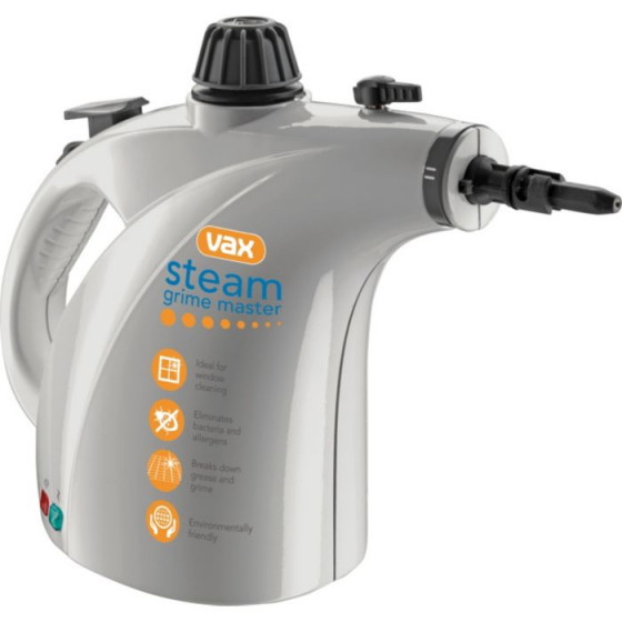 Vax S4 Grime Master Handheld Steam Cleaner with Accessories