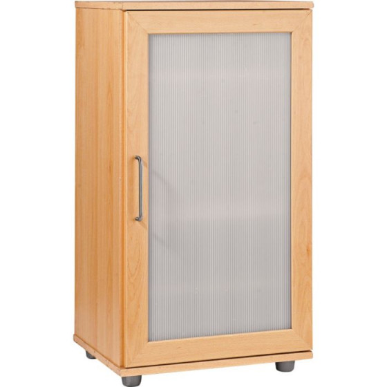 Contemporary Shoe Storage Cabinet - Beech Effect