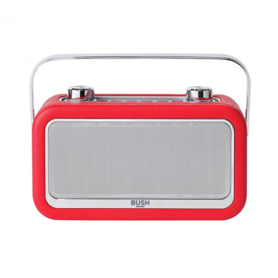 Bush Leather DAB Radio - Red