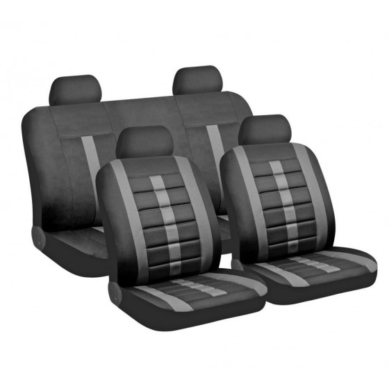 Lumbar Foam Support Car Seat Covers - Black