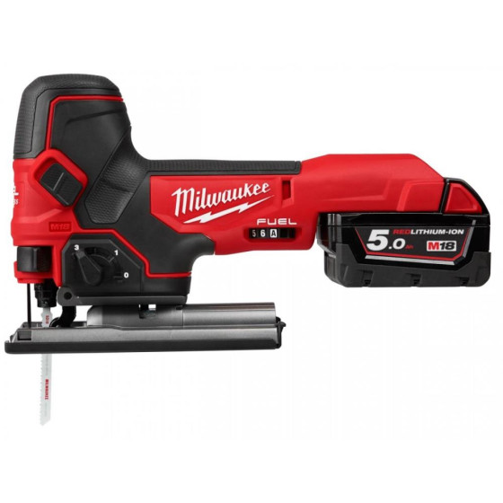 Milwaukee M18FBJS-502X 18v Li-ion Fuel Body Grip Jigsaw Kit